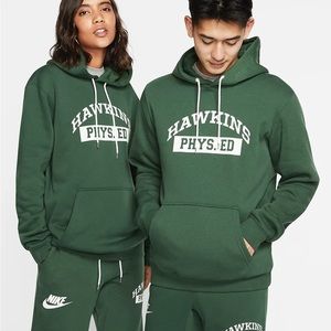 Nike x Stranger Things Hawkins High Hoodie Green